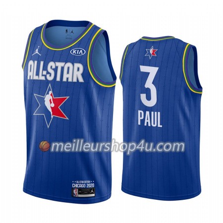 Maillot Basket Homme Oklahoma City Thunder Chris Paul 3 All-Star Jordan Brand Bleu Swingman